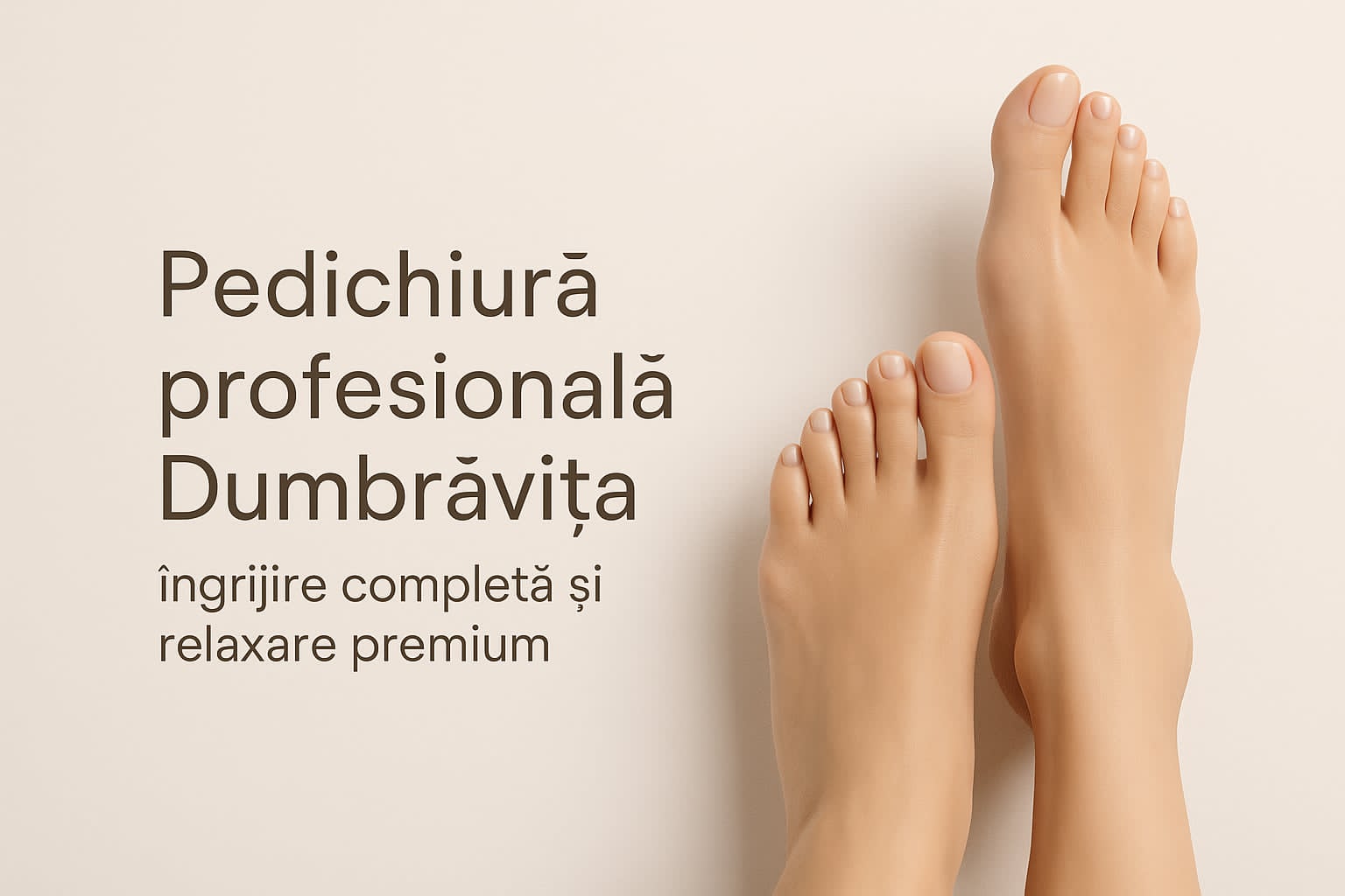 Pedichiură profesională Dumbrăvița – îngrijire completă și relaxare premium